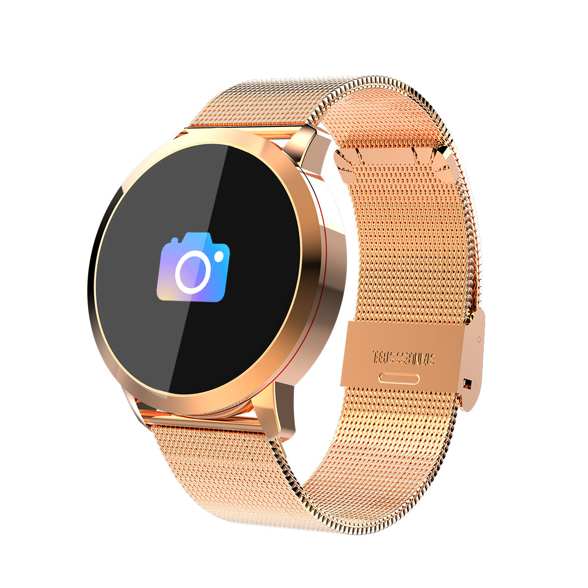 Stainless Steel SmartWatch 0.95 inch OLED Color Screen Blood Pressure Heart Rate Smart Watch - JustgreenBox