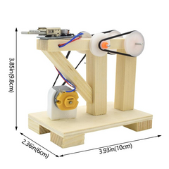 Hand Generator Model Kits Toys DIY Wooden Dynamo Science Experiment Assembly