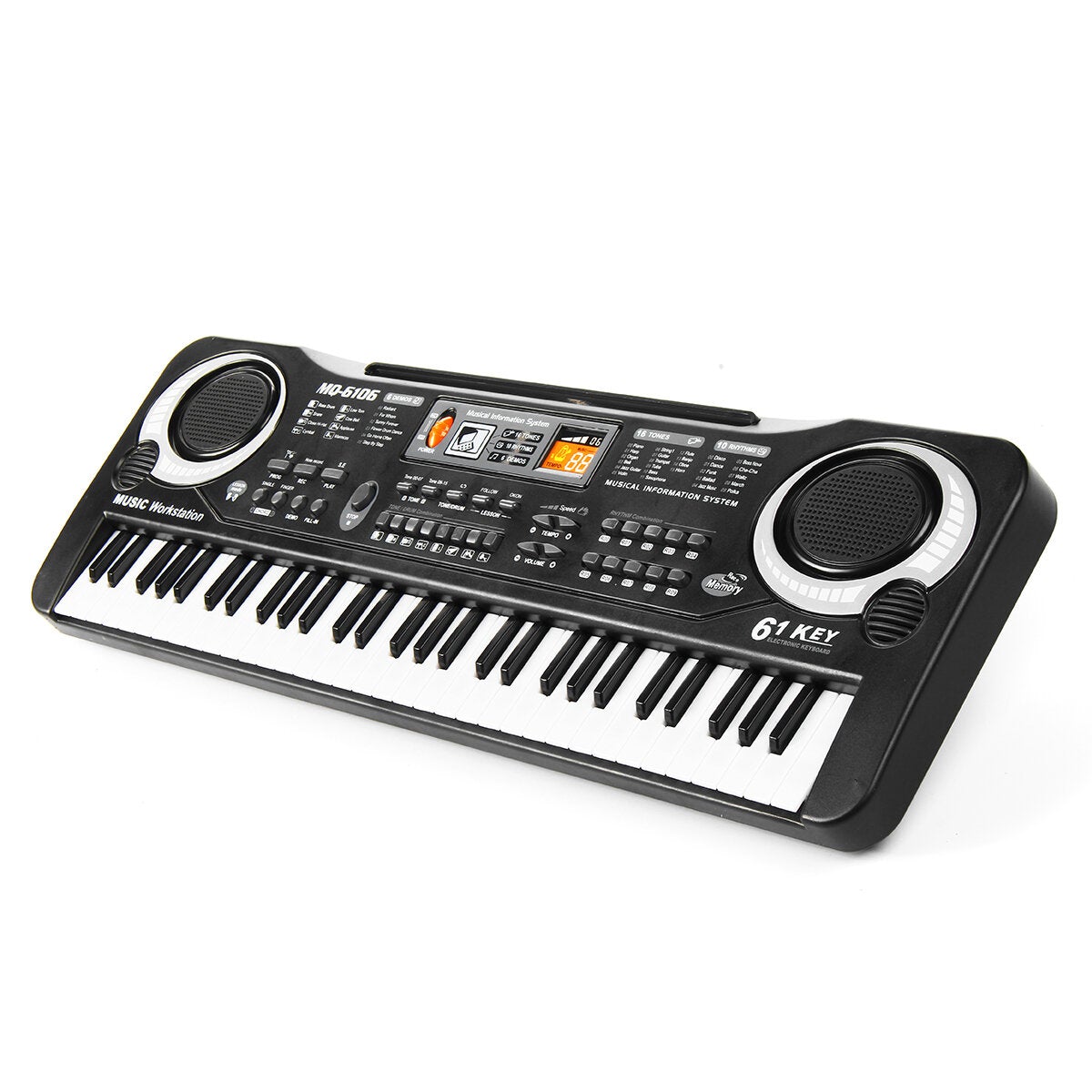 Children Kids Electronic Keyboard Electric Piano 61 Keys Musical Instruments with USB + Microphone