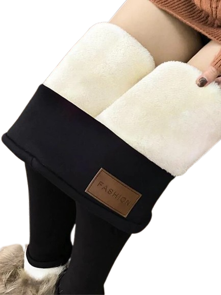 Women's lined Lamb wool High Waist Daily High Elasticity Tights