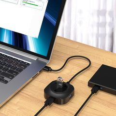 4-Port USB Splitter Multi-function HUB Extender USB3.0 Adapter Mufti Interface Type-c PC Extension Cable