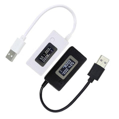 LCD Digital Display USB Charging Ammeter Voltmeter Capacity Tester Power Adapter