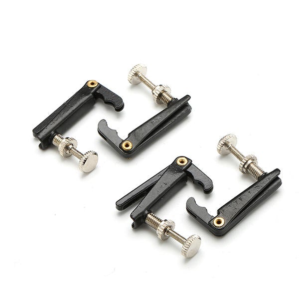 4/4 Ebony Violin Parts Tailpiece Pegs Chinrest Maple Bridge Set