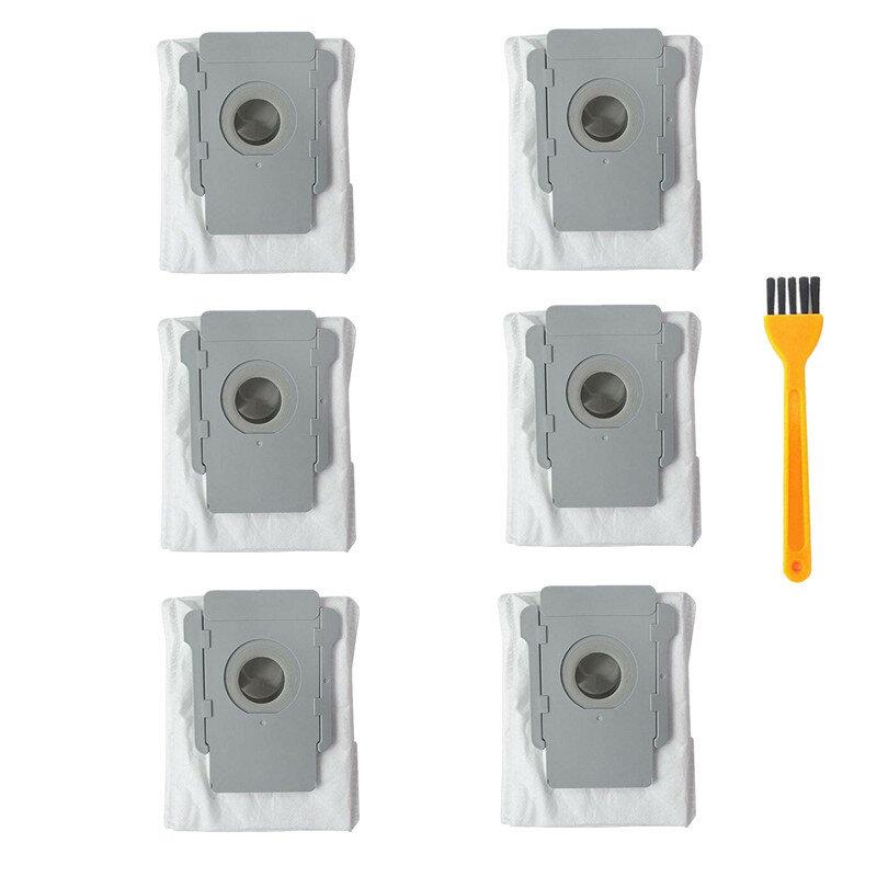 7pcs Replacements for iRobot Roomba S9 Vacuum Cleaner Parts Accessories Dust Bags*6 Yellow Cleaning Brush*1