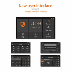 Wireless Wifi Smart Home Security Burglar Alarm System Kits Compatible with Alexa Support IOS & Android APP