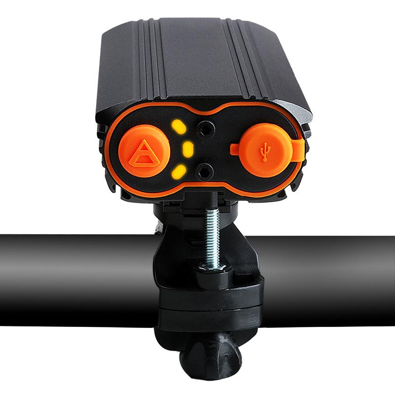 150° Large Floodlight Bicycle Headlight 4 Modes with USB Rechargeable