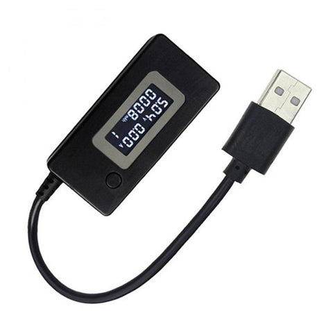 LCD Digital Display USB Charging Ammeter Voltmeter Capacity Tester Power Adapter