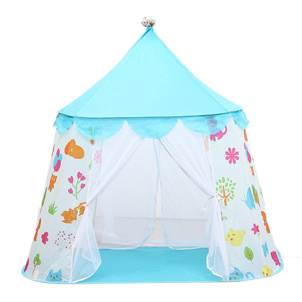 Kid Princess Castle Tent Portable Folding Children's Tents Baby Outdoors Play House for Infant Indoors Room Toddler Game Tent