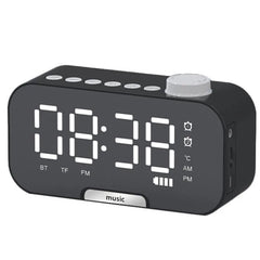 Wireless bluetooth Speaker Portable Mini Mirror Alarm Clock Support TF Card FM Radio with Mic
