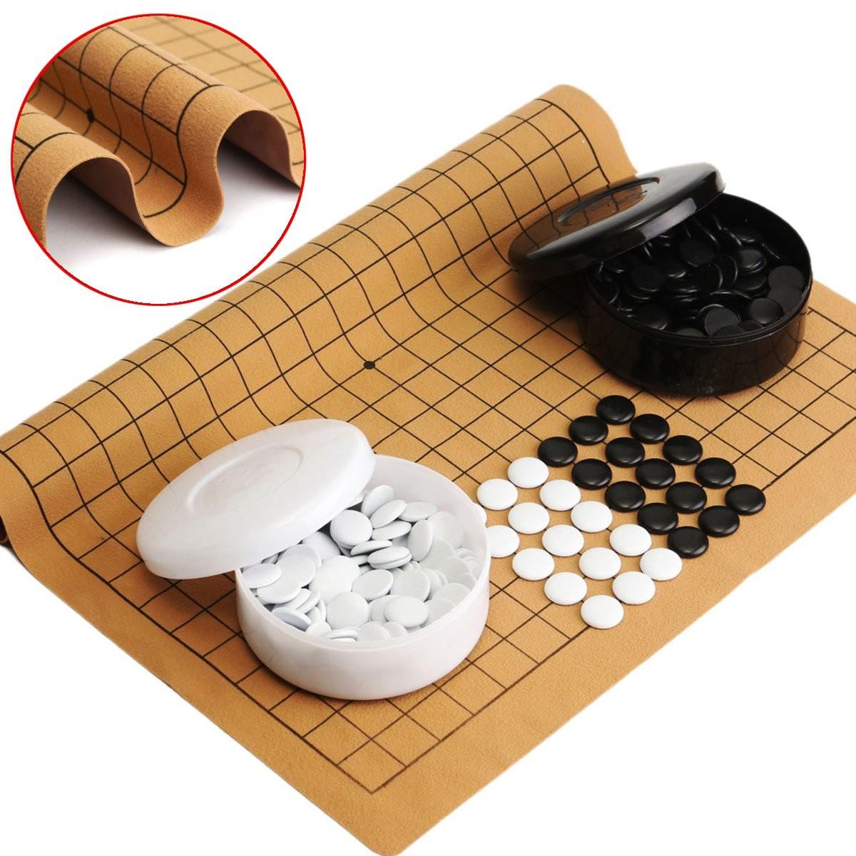 361PCS Weiqi Professional Go Game Suede Leather Sheet Chinese Play Fun