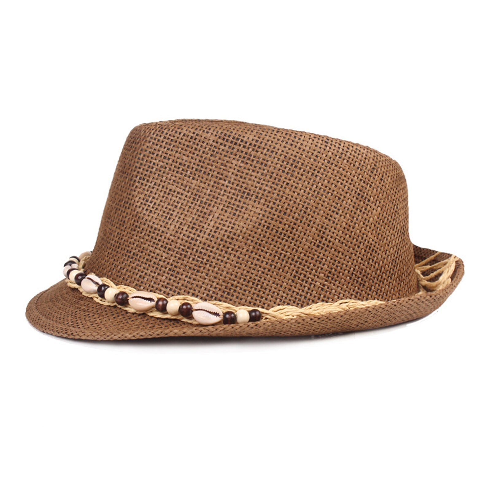 Men Straw Casual Vacation All-match Breathable Sunshade Top Hats Flat Hats