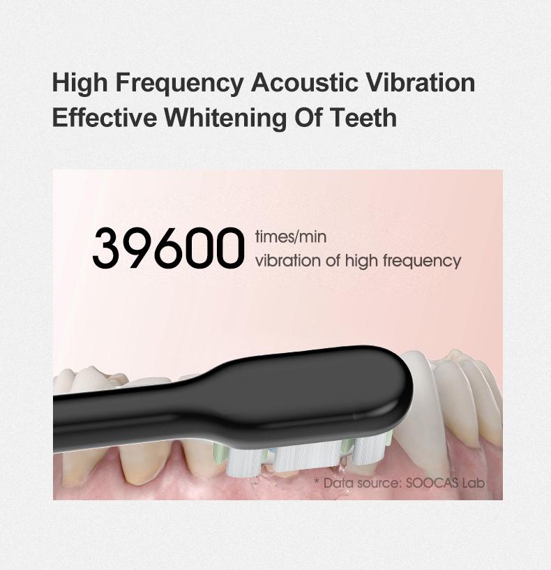 Smart Electric Vibrator Toothbrush Ultrasonic Whitening Teeth 220V
