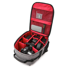 Water-resistant Shockproof Camera Bag Shoulder Carry Travel Backpack for Canon for Nikon DSLR Camera Tripod Lens Flash