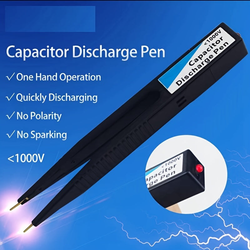 Plastic Capacitor Discharge Pen for Testing Switch Power Supply Flashlight Black