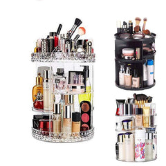 Plastic Cosmetic Storage Box, Rotating Organizer