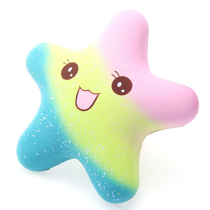Vlampo Squishy Starfish Luminous Glow In Dark Licensed Slow Rising Original Packaging Collection Gift Toy