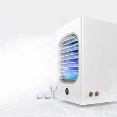 Mini Air Cooler Portable Small Fan Low Noise Wind Air Circulation Humidification Fan Desktop Air Conditioning Fan with Digital Display