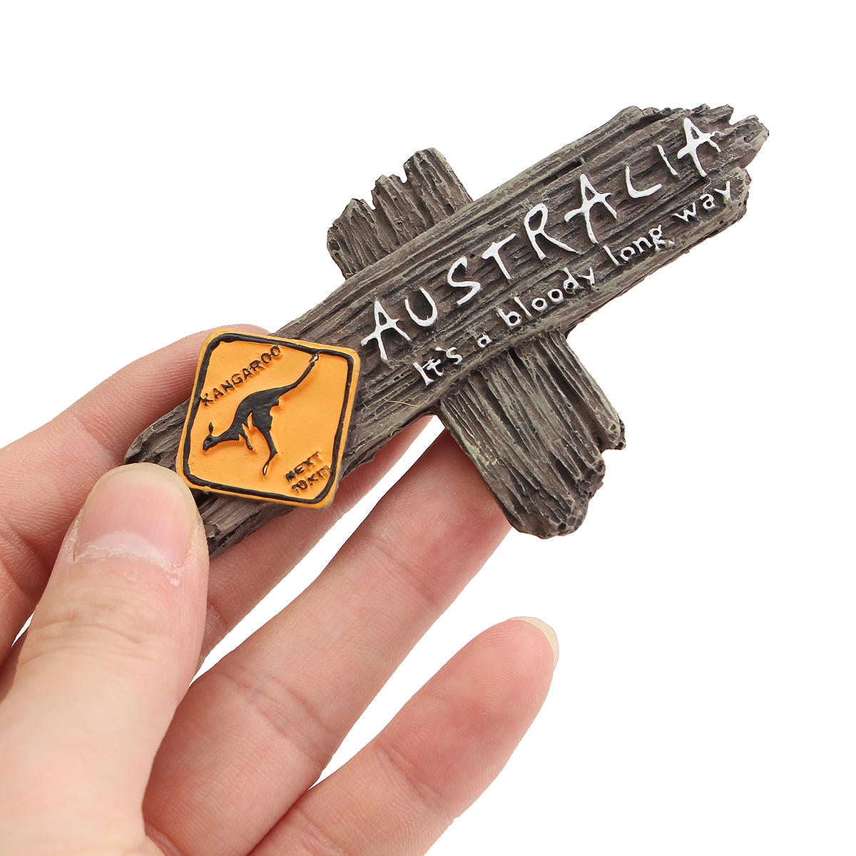 Bloody Long Way Australia Kangaroo Resin Souvenir 3D Fridge Magnet