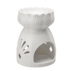 Oil Burner Ceramic Wax Melt Warmer Fragrance Tealight Candle Holder Cut-Out