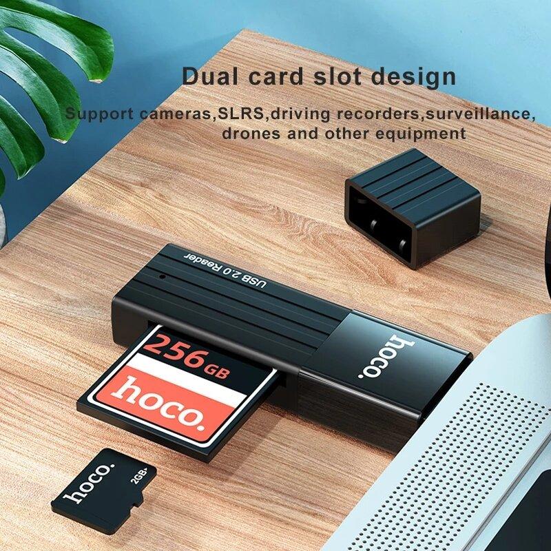 2 In 1 USB 3.0USB 2.0 Card Reader Support Micro SDTF Card Adapter for Laptop Macbook