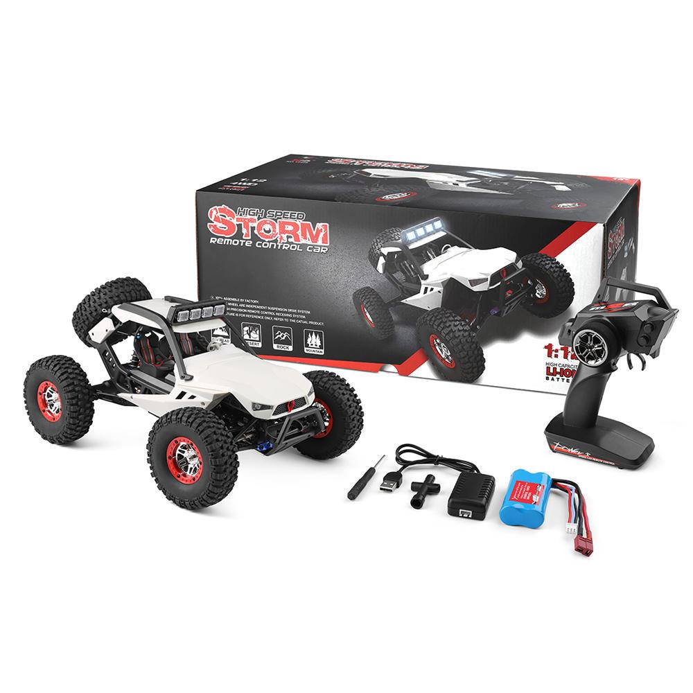 1/12 2.4G 4WD High Speed 40km/h Off Road On Road RC Car With Head Light 7.4V 1500mAh
