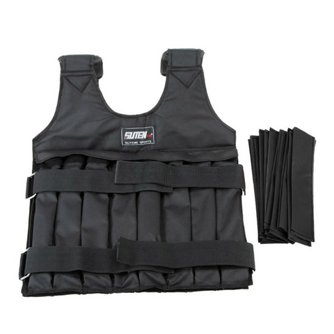Weighted Vest Adjustable Gym Exercise Training Fitness Jacket Workout Boxing Waistcoat Accessories