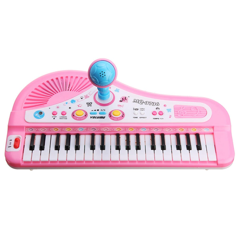 37 Keyboard Mini Electronic Multi-functional Piano With Microphone Educational Toy Piano For Kids