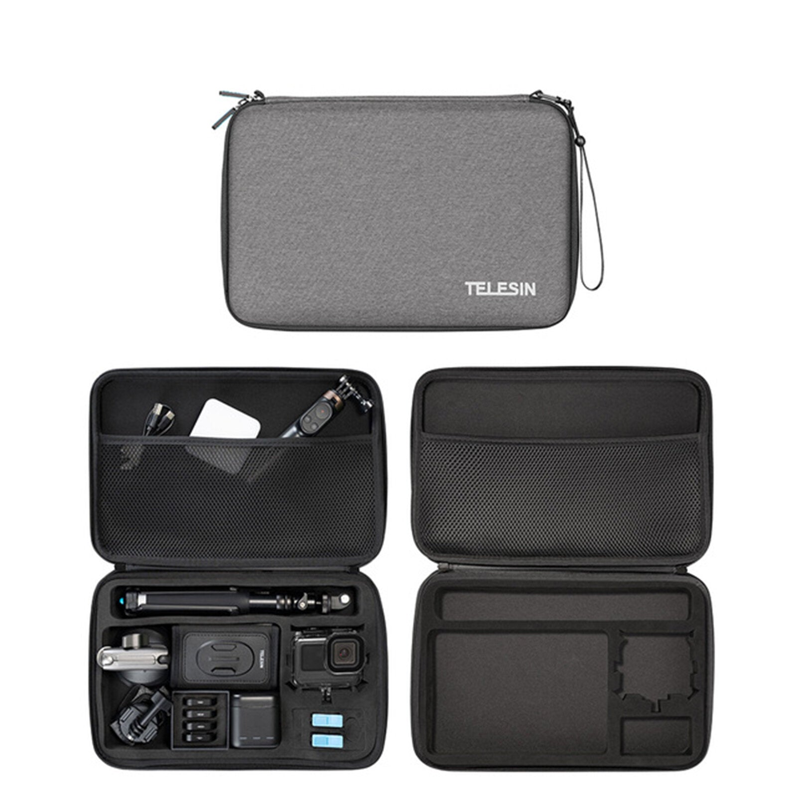 Carrying Storage Bag Nylon EVA Hard Shell Portable Case for GoPro Hero 10 9 8 7 6 5 Osmo Action SJCAM EKEN Camera Accessories