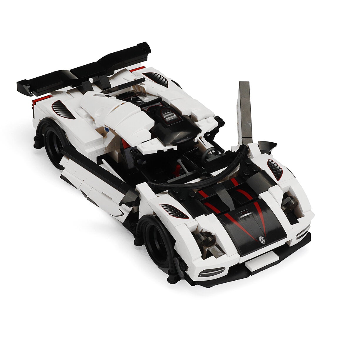 728PCS DIY Assembly Super Racing Car Building Blocks Sports Racer Pull Back Vehicle Supercar Children Speed Bricks Toy for Kids Gifts