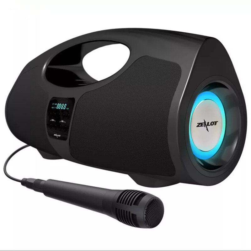 Bluetooth Speaker Portable Wireless Speaker Stereo Music Box with 40W Microphone FM Radio Outdoor Speaker