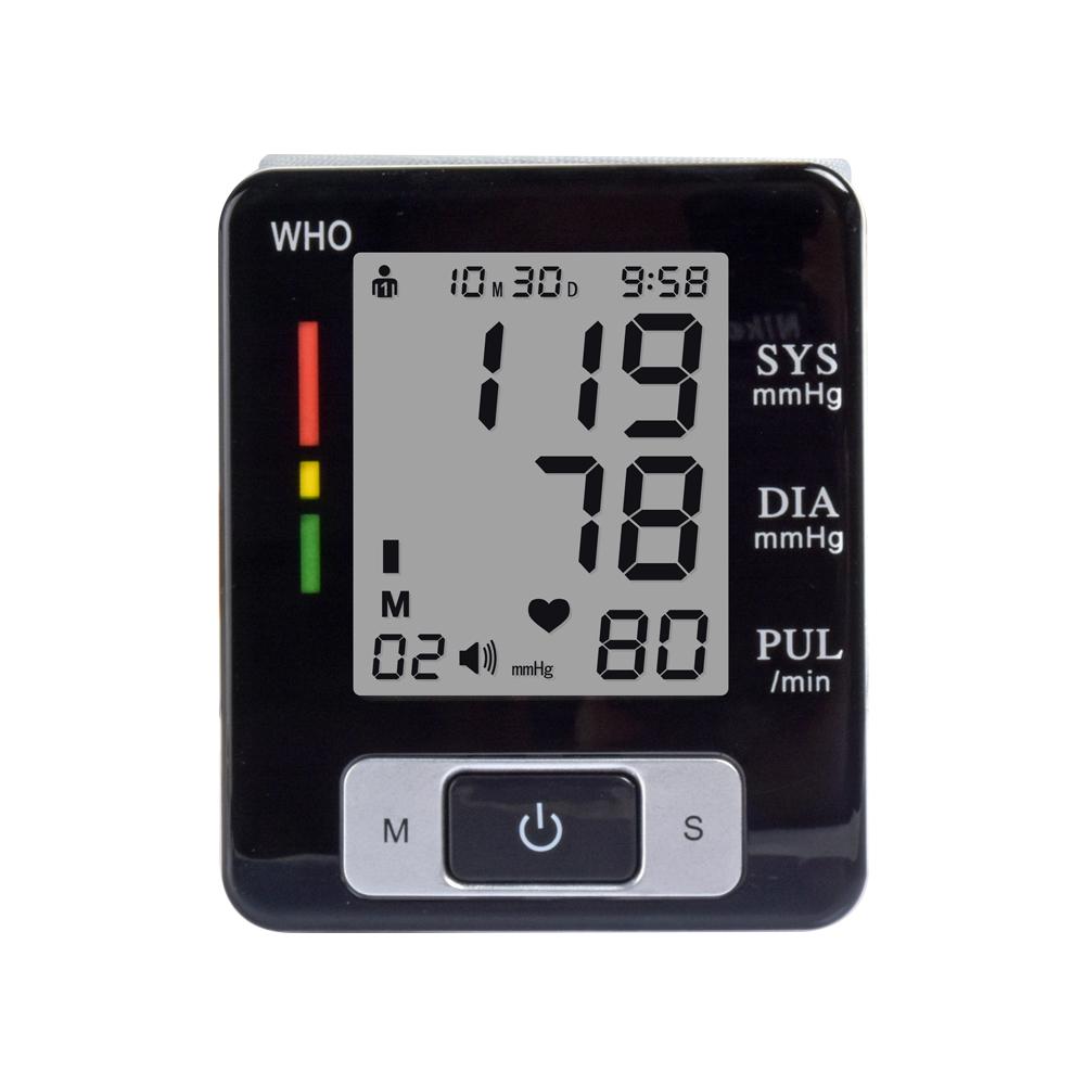 Home Automatic Wrist Blood Pressure Monitor Voice Digital Oxygen Glucose Instrument