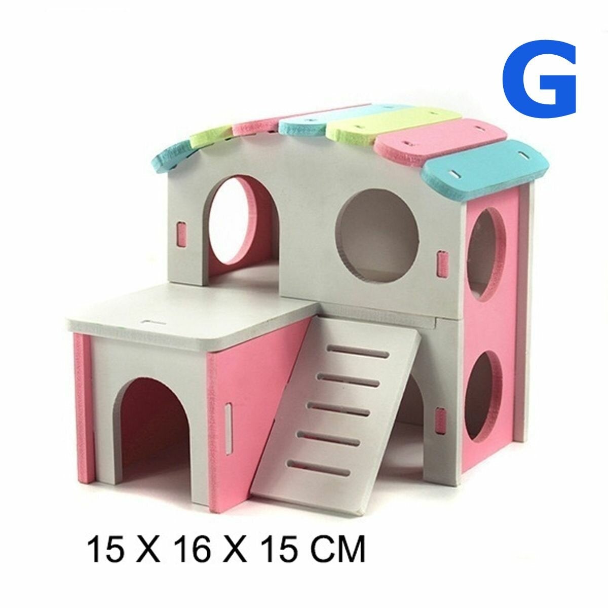 Hamster Golden Bear Bedroom Color Wooden House Big House