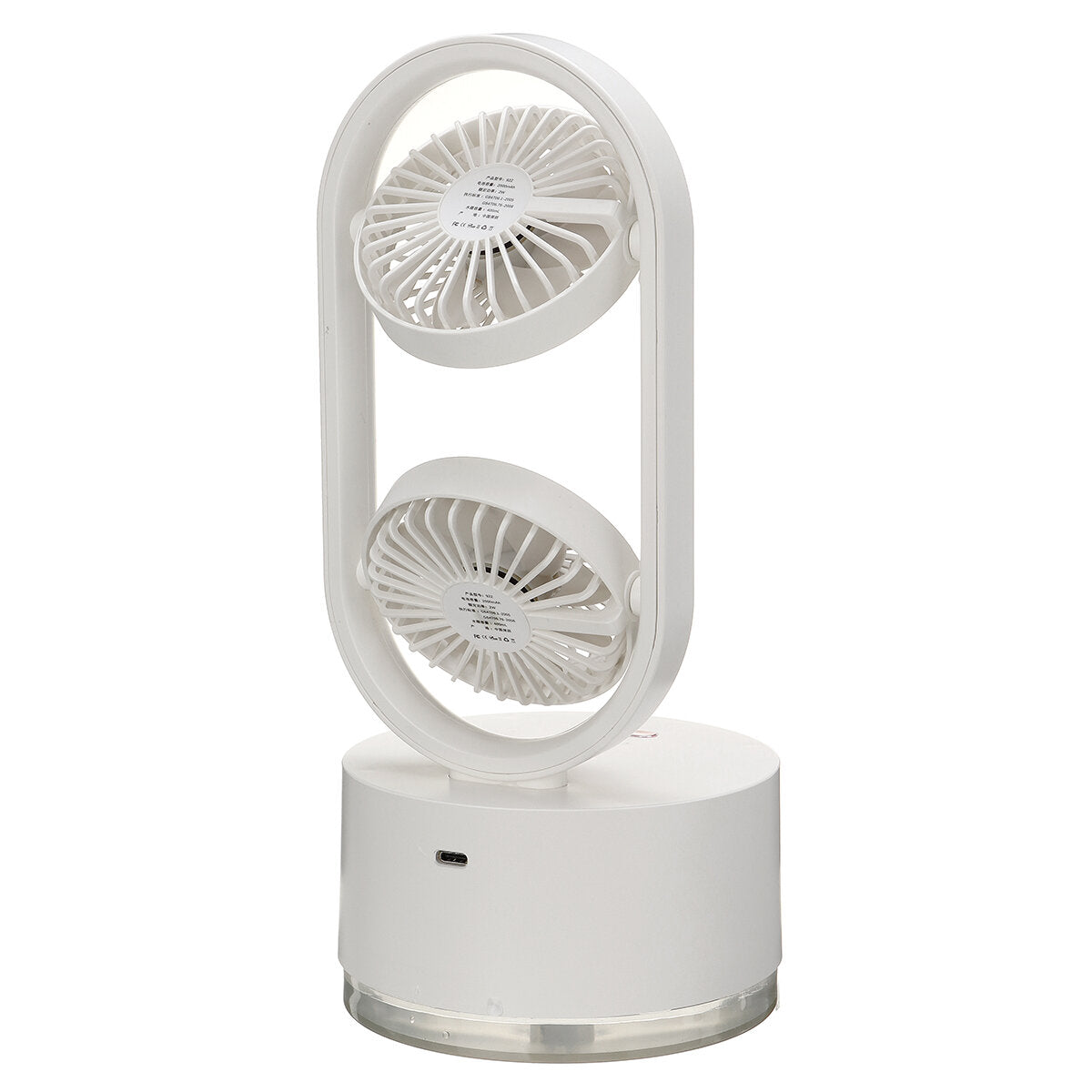 400ml Air Conditioner 3 Speed 7 Color Light 2000mAh Mini USB Air Fan Water-cooled Spray Fan