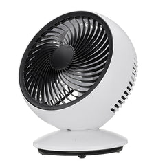 USB Rechargeable Portable Desk Strong Cooling Fan 270 Automatic Rotation