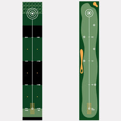 Two-Way Golf Anti-Slip Practice Putting Mat in door