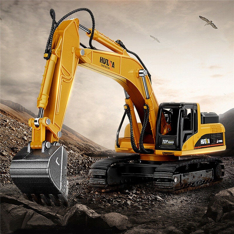 1/50 Scale Alloy Hydraulic Excavator Diecast Model Engineering Digging Toys