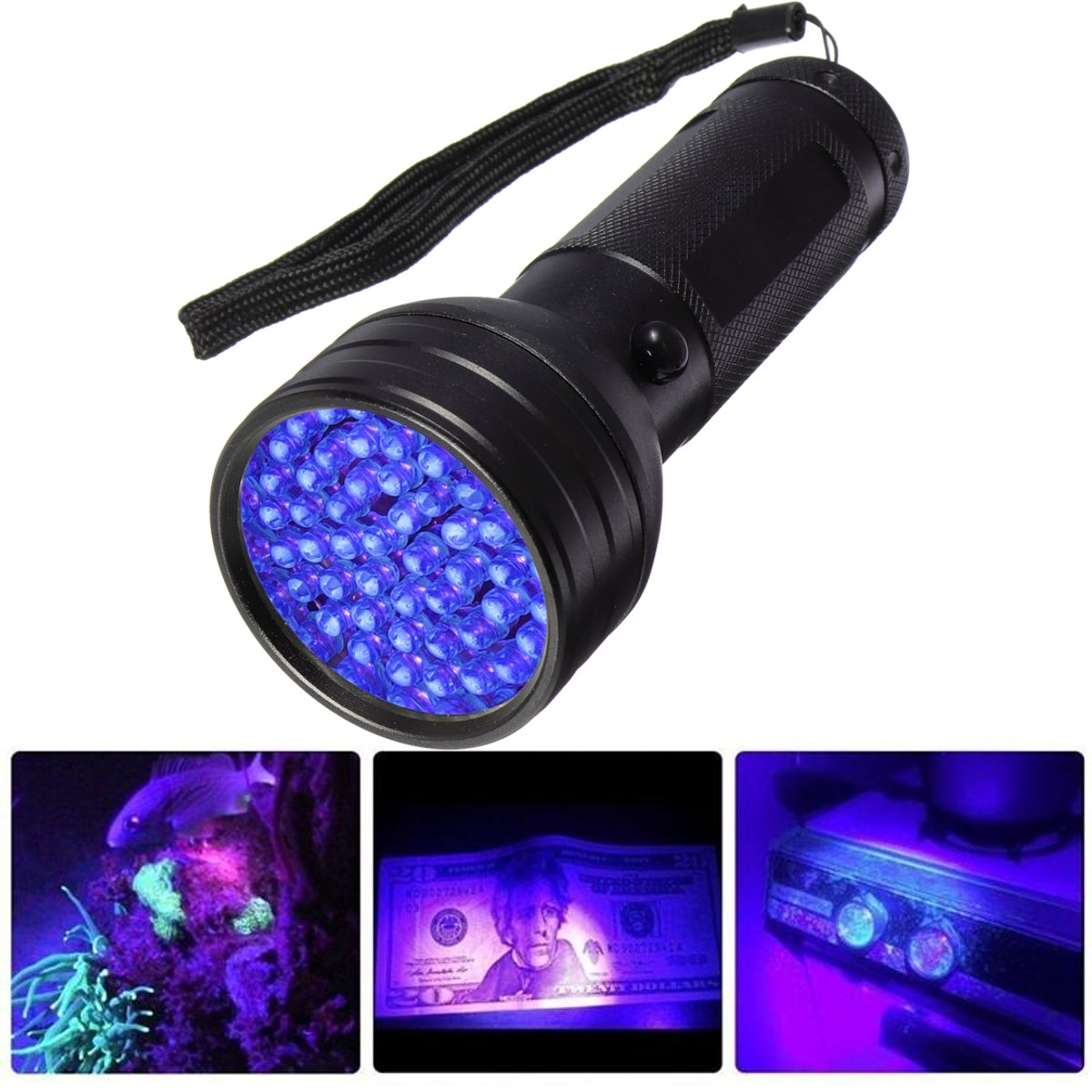 LED UV Scorpion Detector Hunter Finder Flashlight