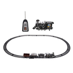 Classical Electric Smart Steam Classical Locomotive Freight Remote Control Train DIY Assemble Model Toy for Kids Gift