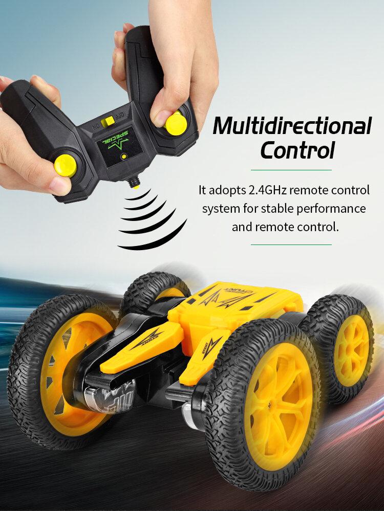 2.4G RC Car Stunt Drift Deformation Rock Crawler Roll Car 360 Degree Flip Kids Robot RC Cars Toys