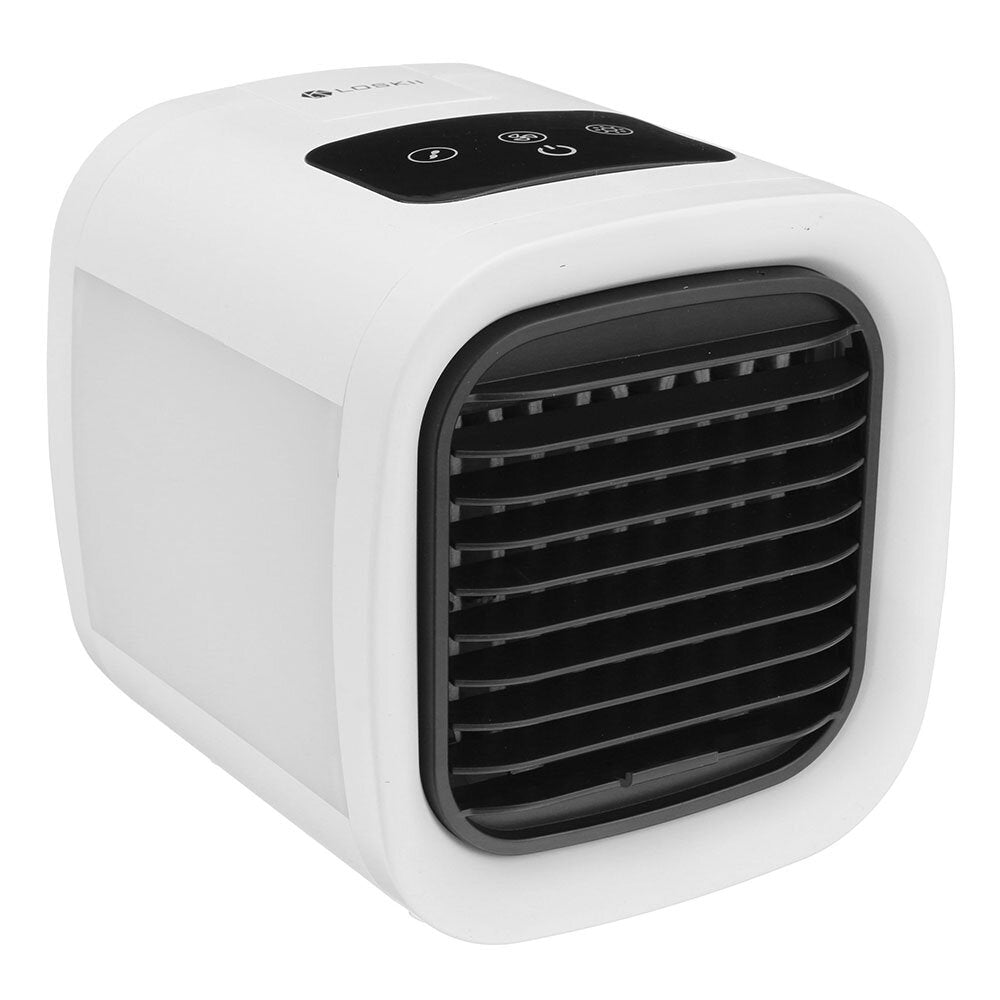 Air Conditioner Desktop Air Cooler Electric Fan 5 Gear Wind Speeds with Colorful Light Low Noise for Home Office