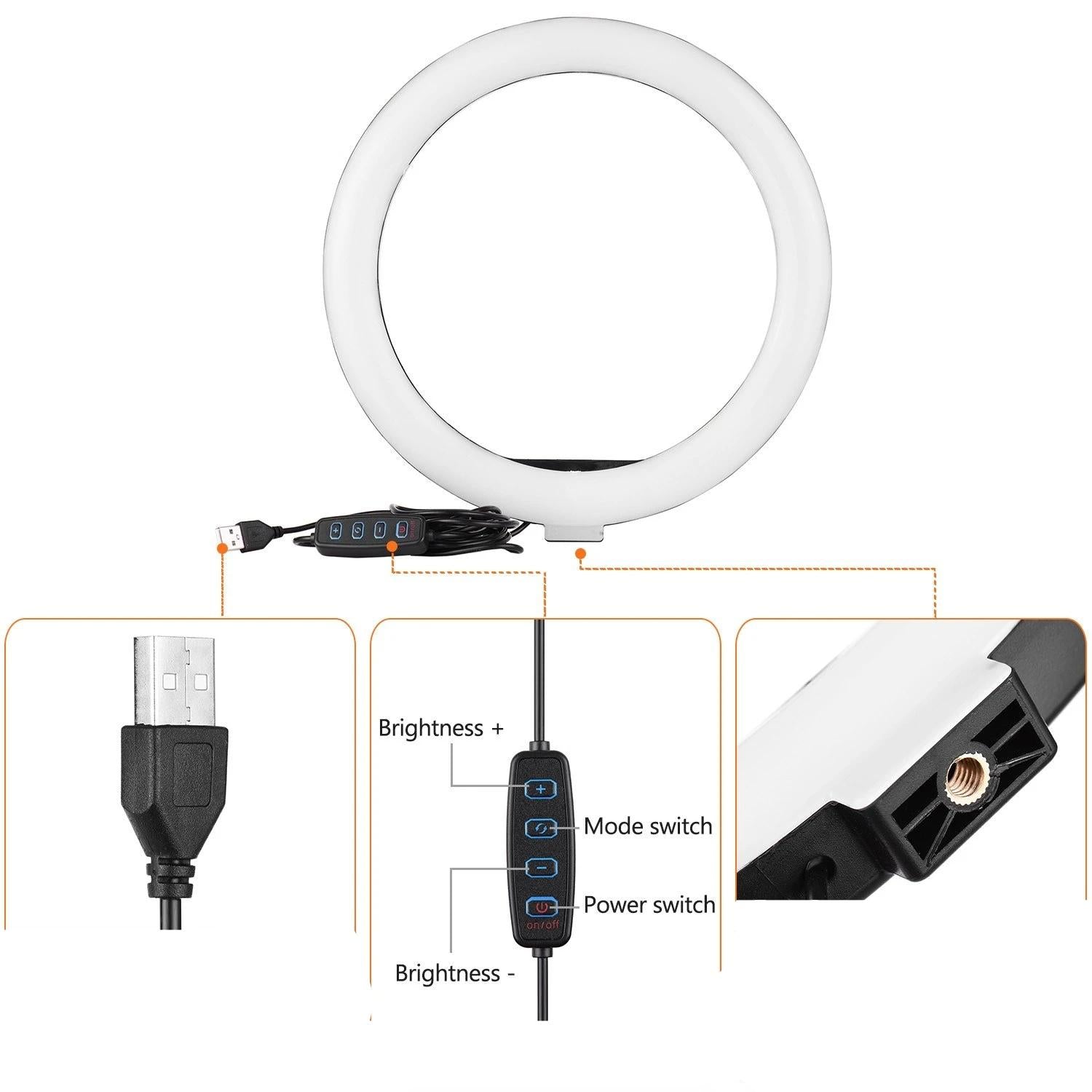 10 Inch/26cm Ring Video Light Kit