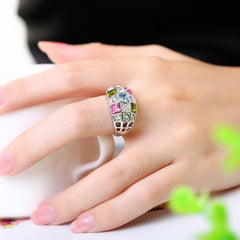 High Quality Nickle Free Antiallergic Jewelry K Gold Plated Ring