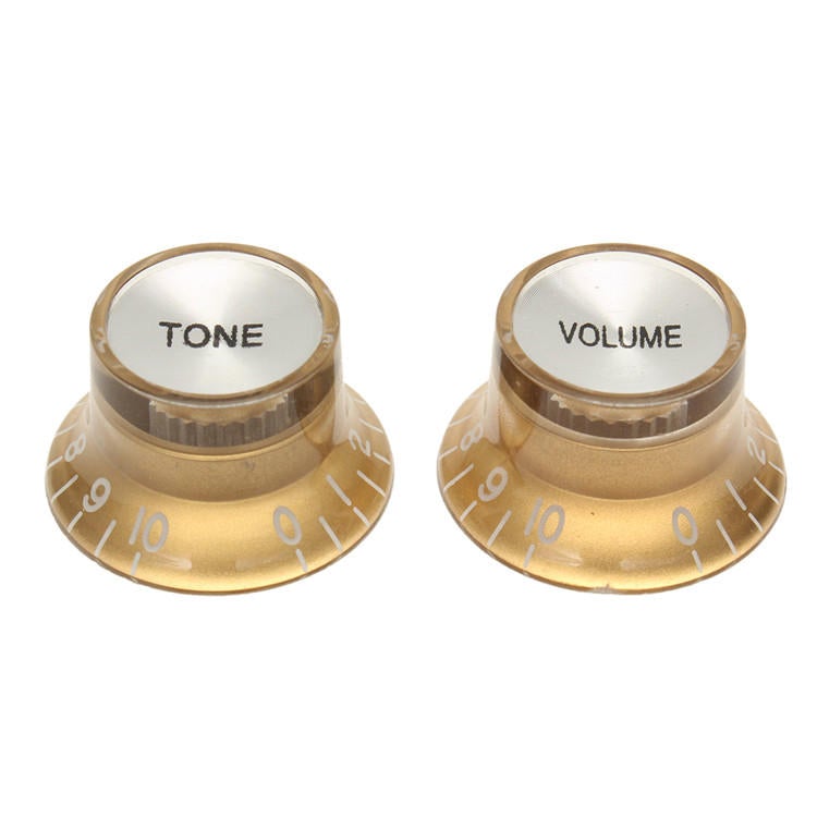 2 Volume& 2 Tone Gold Guitar Knob for LP/SG Style Electric Guitar