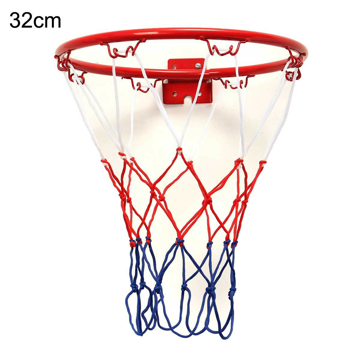 Wall Mounted Hanging Basketball Goal Hoop Rim Metal Netting