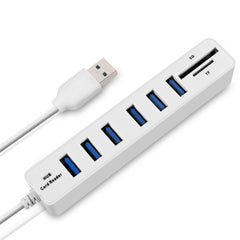 USB 2.0 HUB 2 In 1 Card Reader SD TF Extender HUB Card Reader Adapter