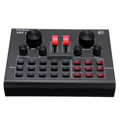 PRO External Audio Mixer USB Interface Sound Card with 15 Modes Multiple Effects