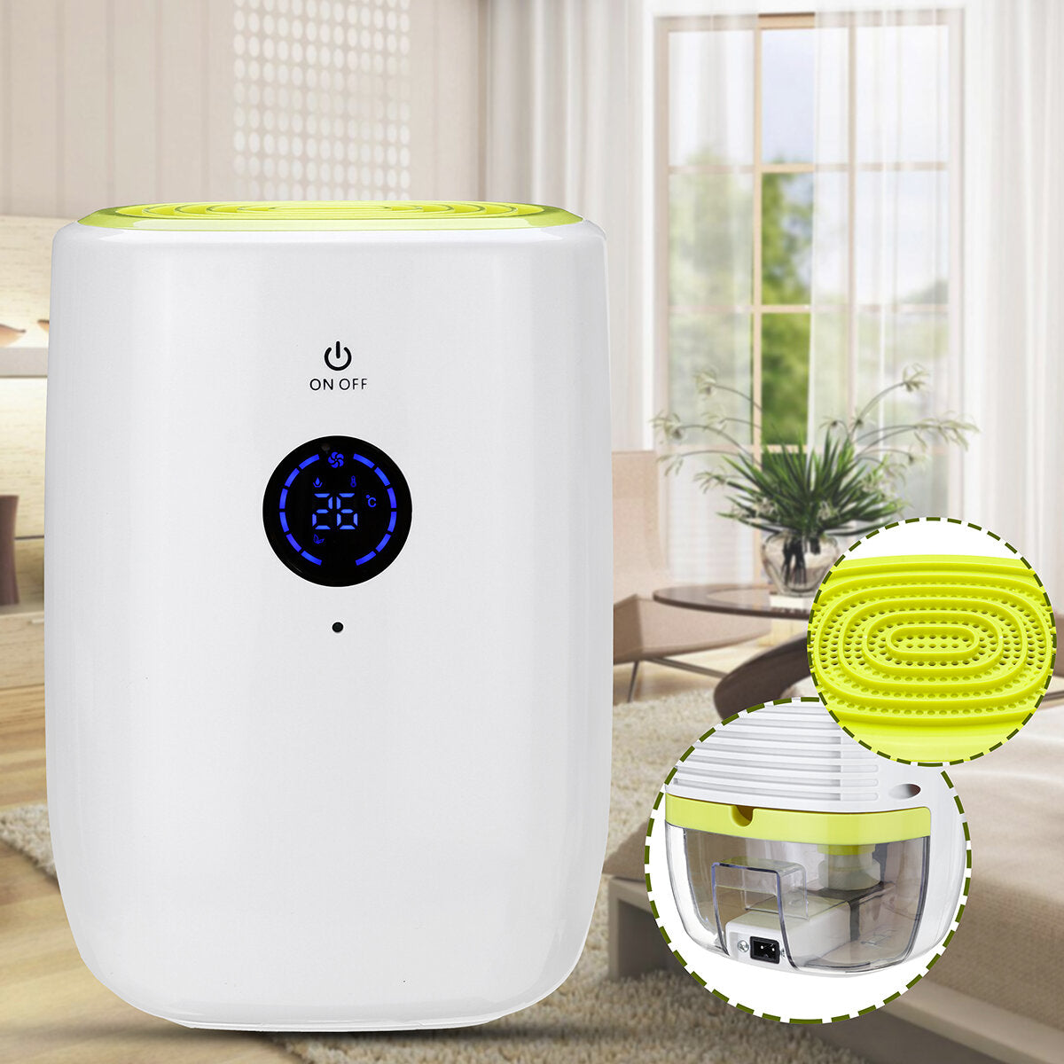 Portable Air Dehumidifier Air Dryer 800ML Tank Capacity Home Dampproof 100-240V