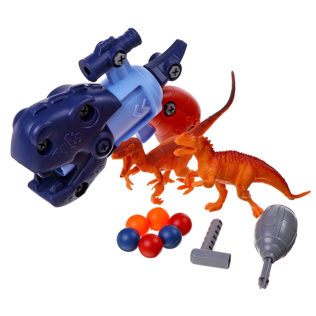 DIY Disassembly Dinosaur/Airplane Guns Play Set Model Blocks Assemble Educational Toy for Kids Gift