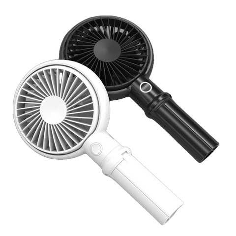 2 In 1 USB Handheld Desktop Fan 40 Rotatable 3 Modes Wind Speed Frame Phone Holder Cooling Fan