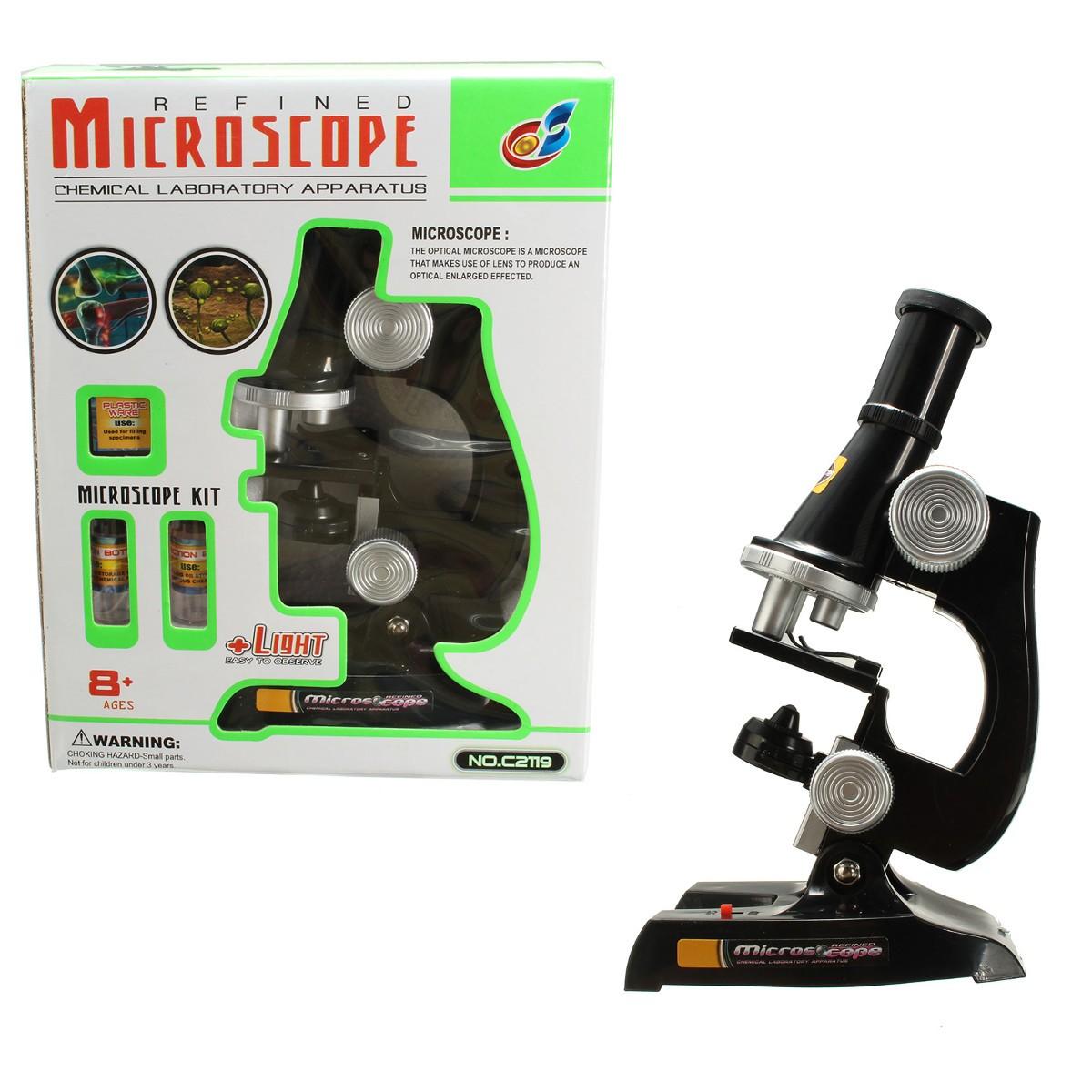 Scientific Eductional Experiment Microscope Set Optical Supplies Science Lab Toy